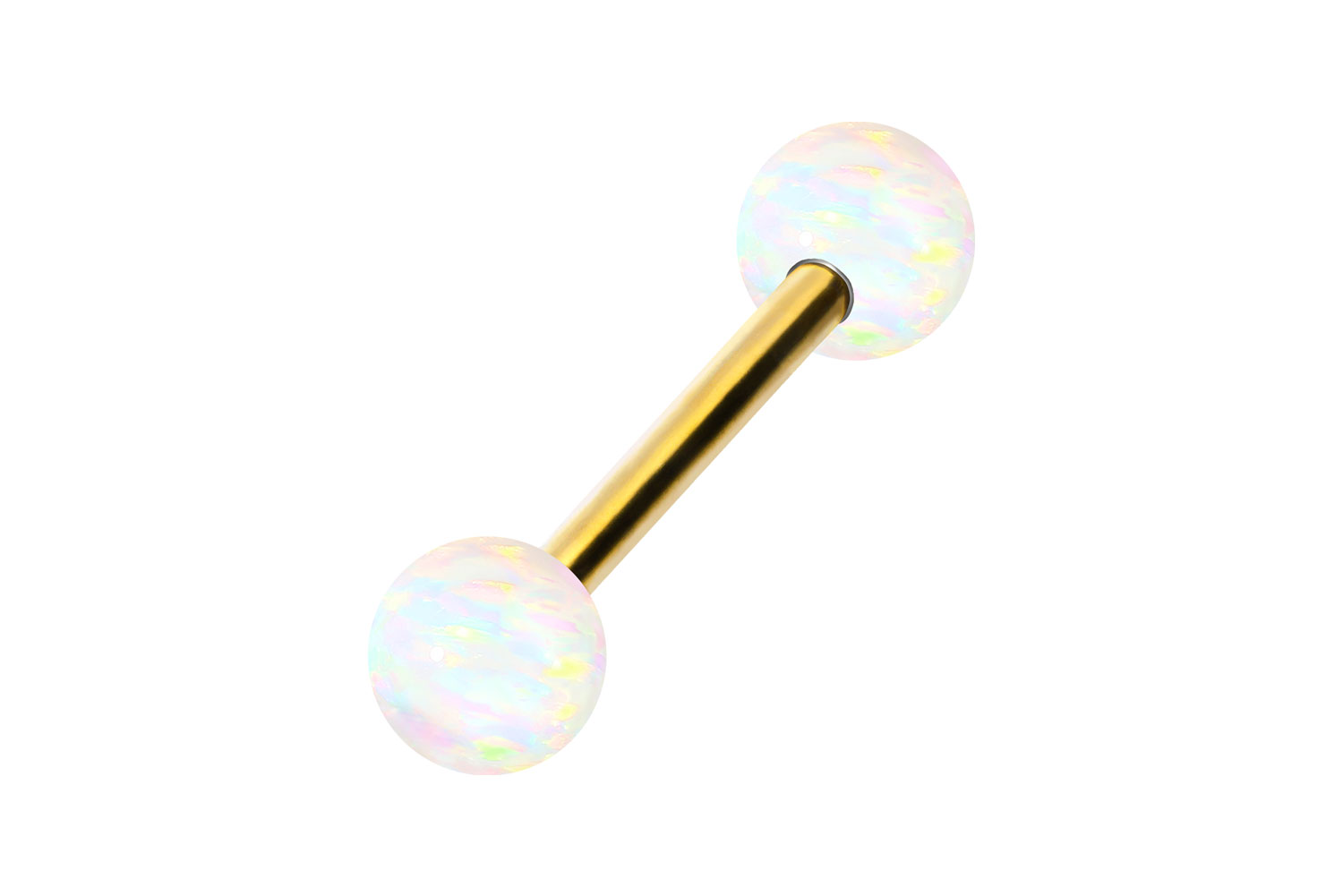 Titan Barbell Piercing SYNTHETISCHE OPALE